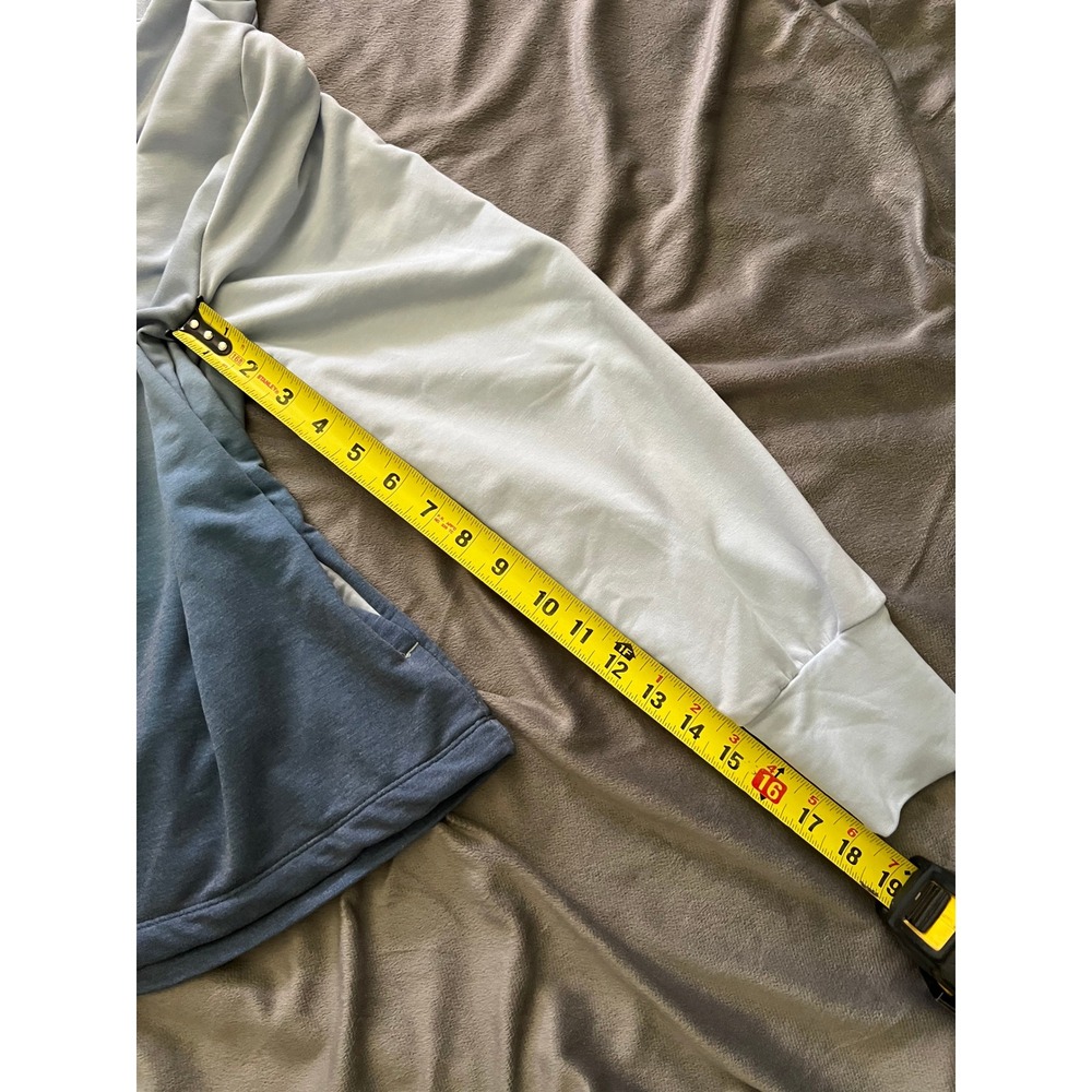 Under Armour Womens Ombre Blue Lightweight Hoodie Sweatshirt XS HeatGear Loose - Picture 6 of 9